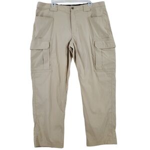 Duluth Pants FlexDry Cargo Mens XL 39x32 Stretch Khaki 71700 Outdoor Hiking Work